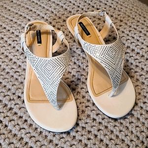 Alex Marie wedge Crystal sandals